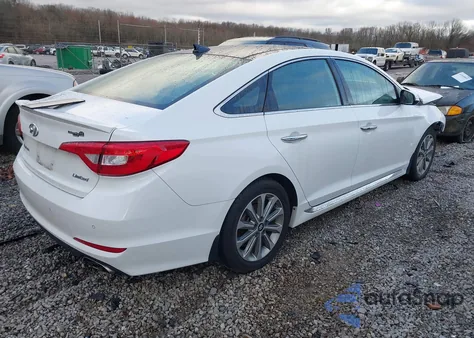 2016 Hyundai Sonata Limited z USA, uszkodzony, nr VIN 5NPE34AF8GH341831